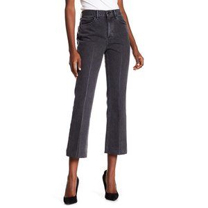 rag & bone Charcoal Kick Flare Crop Jeans